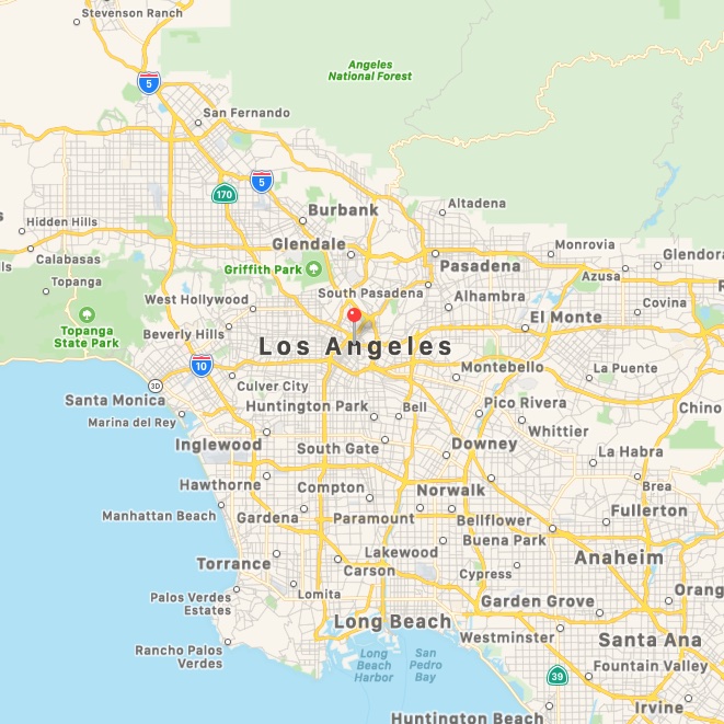 Los Angeles map